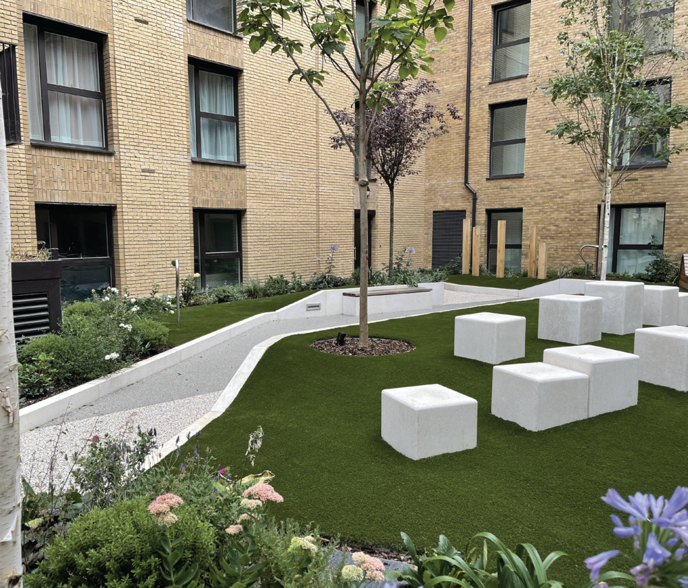 How artificial grass can transform communal spaces